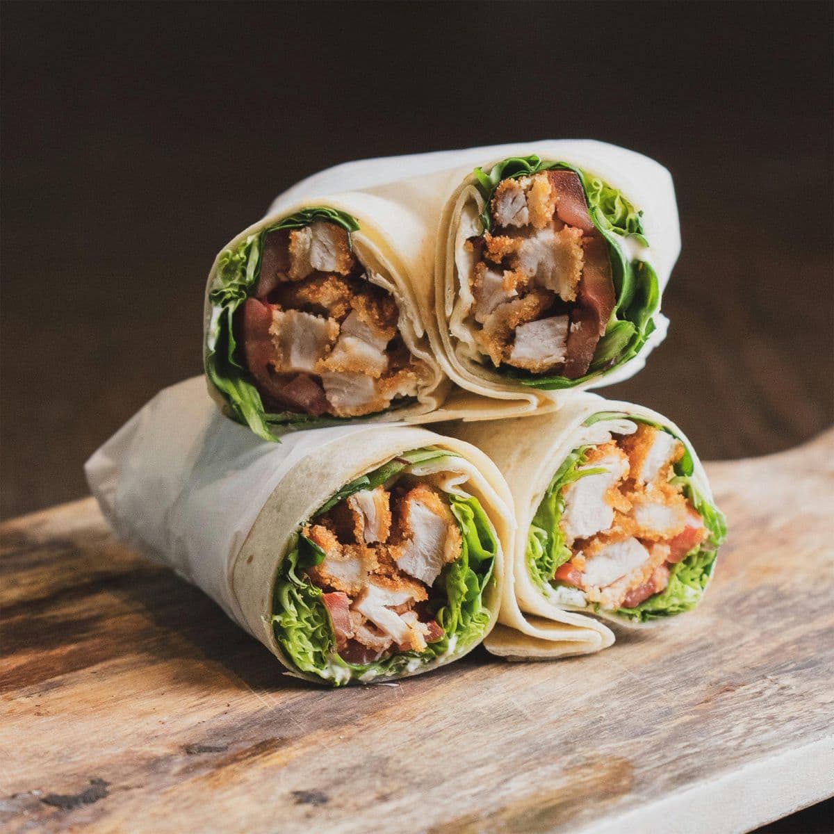 Durum-rulle med kebab og salat